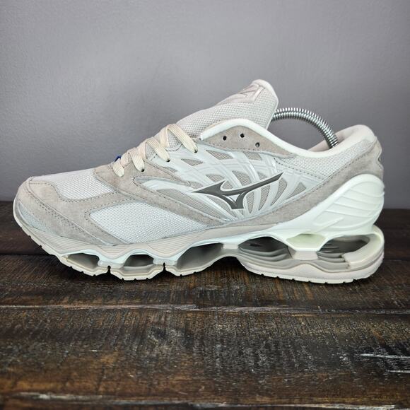 NEW Mizuno Wave Prophecy LS Mens Size 11 Shoe Desert Meditation Beige D1ga226201 - Picture 6 of 13